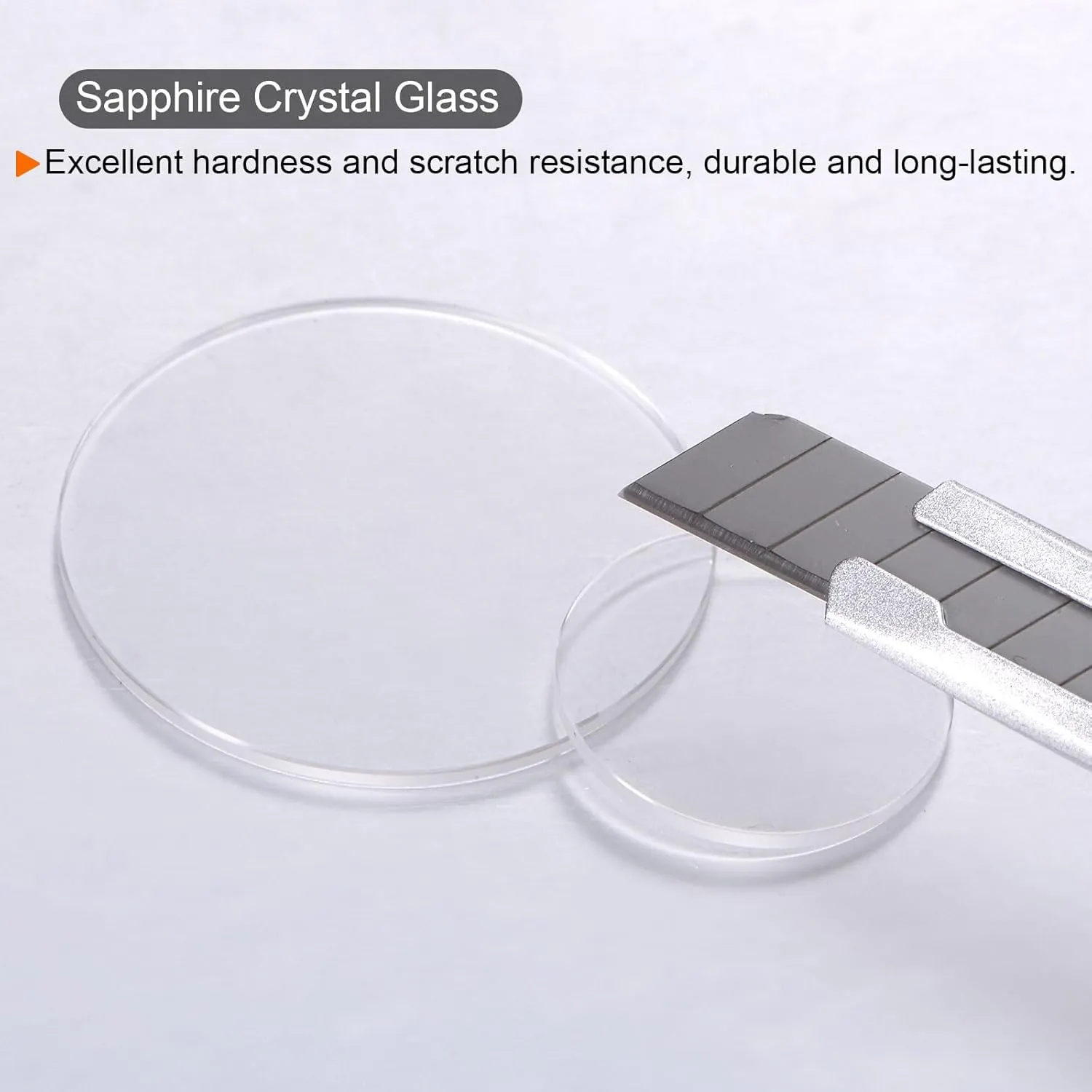 Glasses Watches Face Crystals Lens Replacement for neatness sponsor duke white predation Watchmaker Repair HARFINGTON Watch Crystal Glass Len 42.5mm Dia 1.5mm Thick Flat Round Clear Sapphire 
