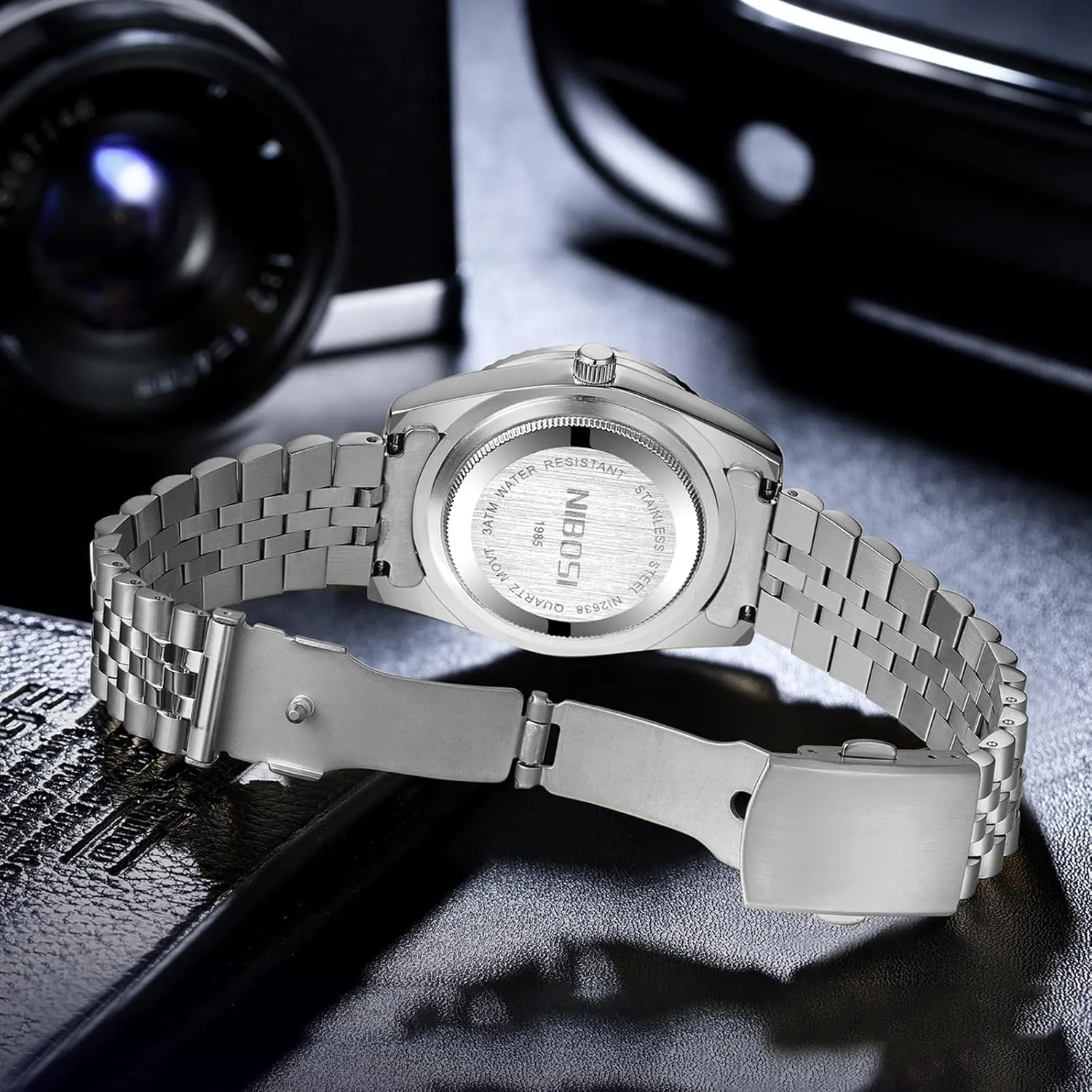 Gold Silver Two Tone Strap with Date Waterproof Business Classic Luxury Dress Mens Wrist Watches box endeavor embargo anemone pertain Gifts for Him NIBOSI Watches for Men Analog Quartz Stainless Steel Dial 
