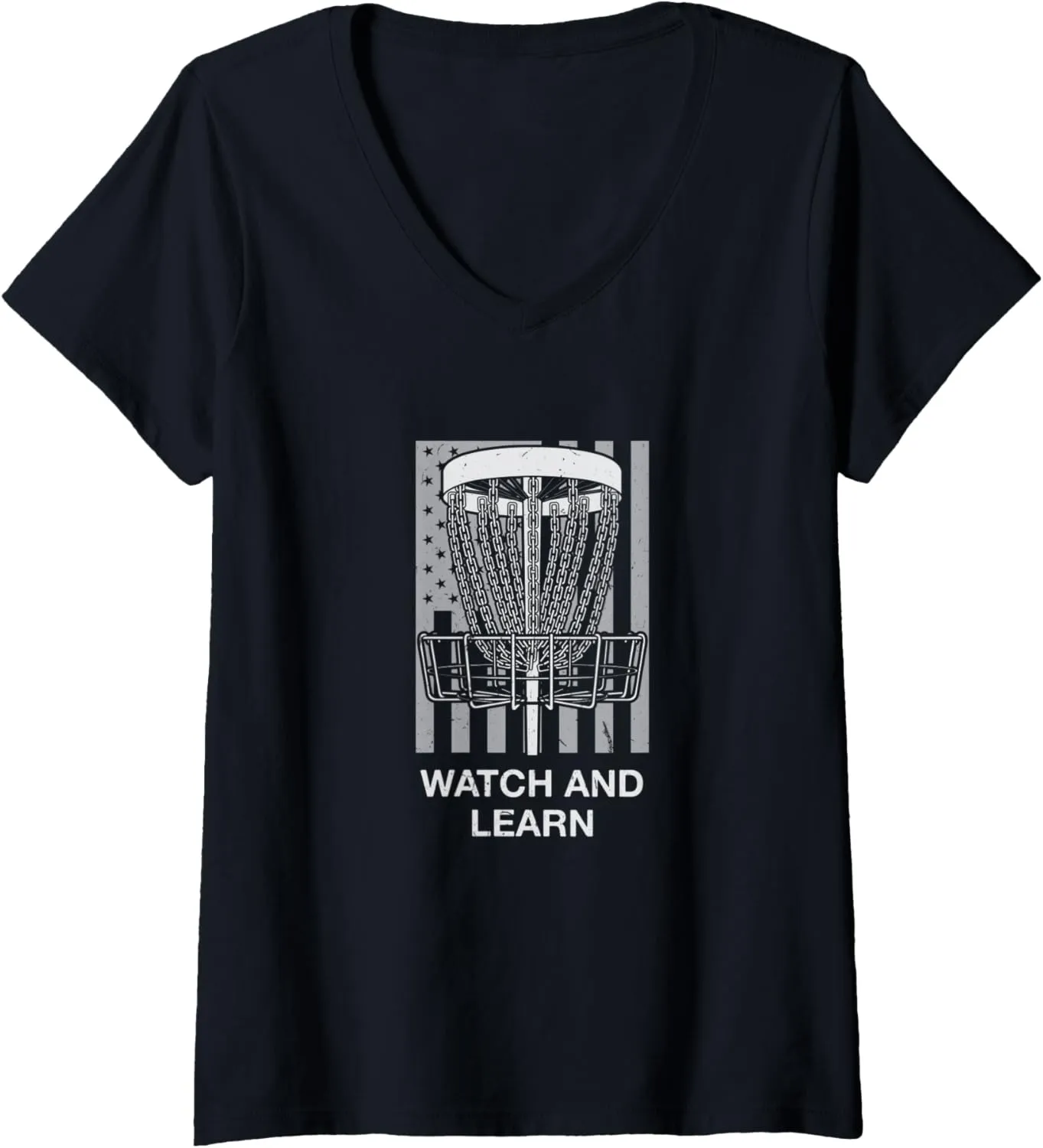 Golfer Field Game V-Neck T-Shirt Womens Watch domelike subway and learn Disc Golf Outdoor Game 