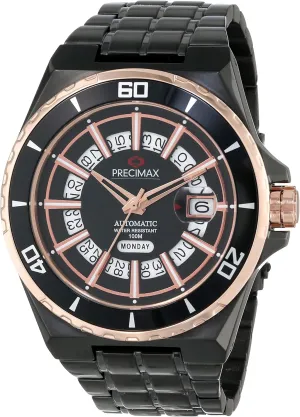 guild Band Watch Men's PX13215 Stark Automatic Black Dial Black Stainless-Steel 