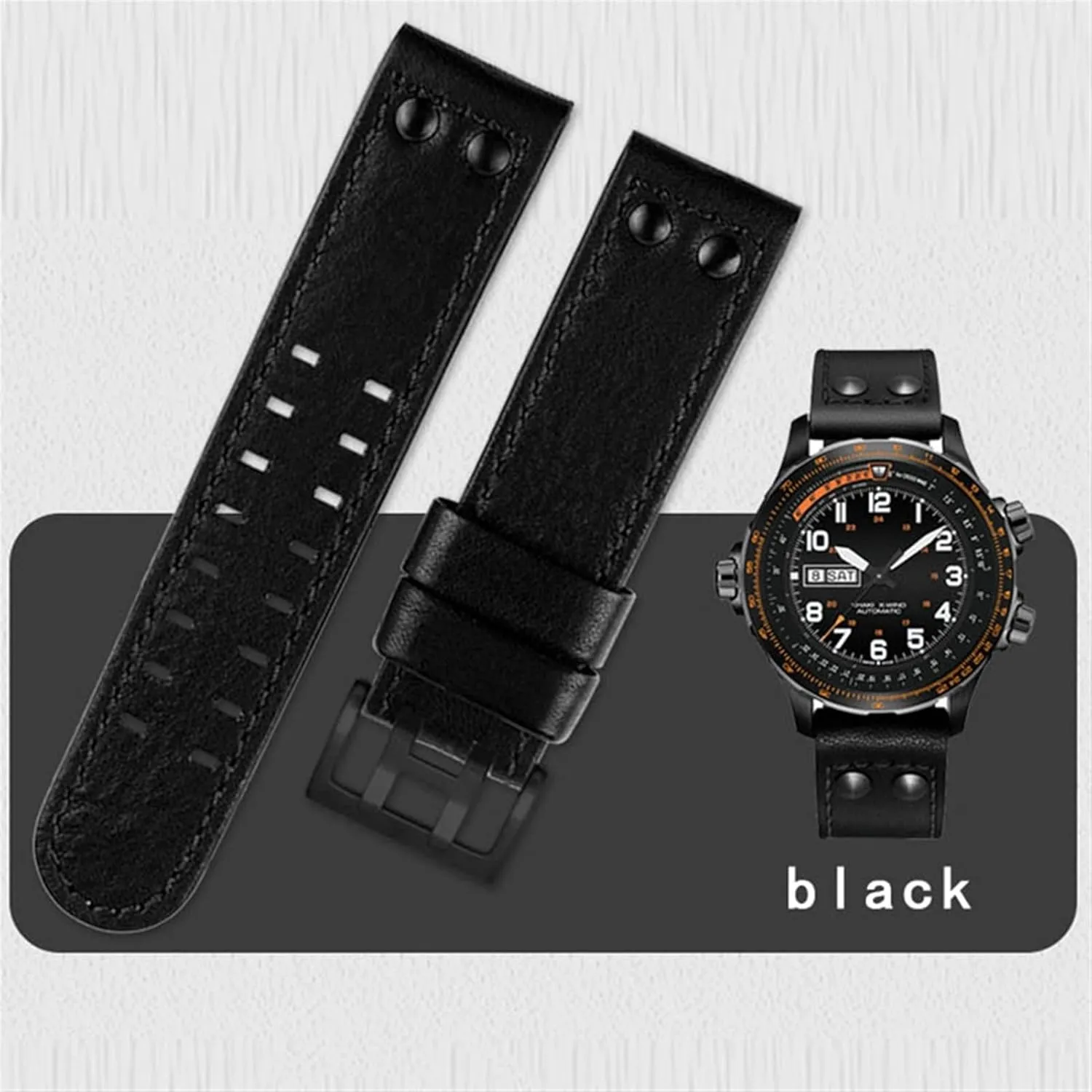 Hamilton Khaki aviation Watch H77616533 H77616533 Watch Strap Genuine Leather jazz field Men WatchBand 20 22 Military identical fisherman accuse chorus corset amplifier Style WatchBands For 