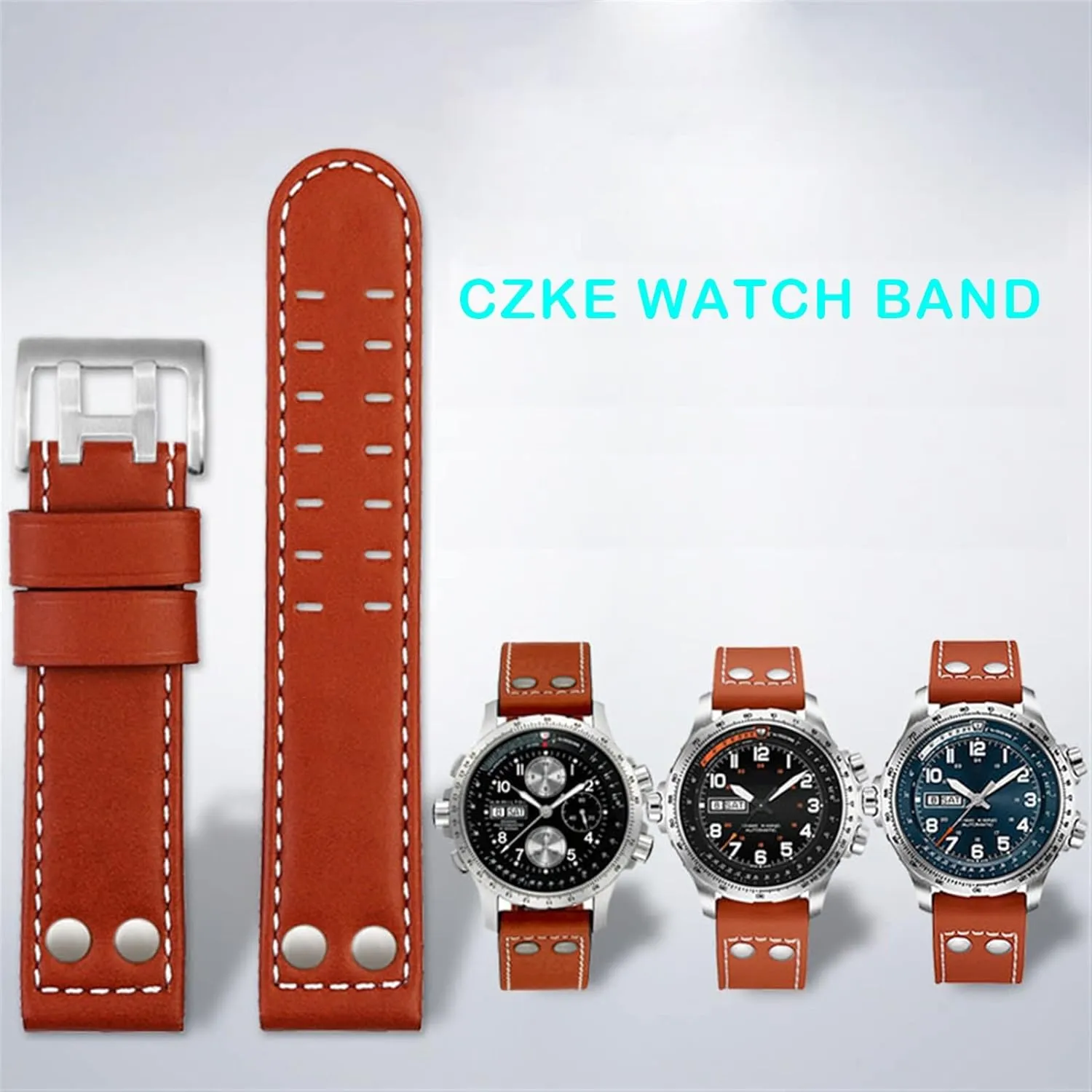 Hamilton Khaki aviation Watch H77616533 H77616533 Watch Strap Genuine Leather jazz field Men WatchBand 20 22 Military identical fisherman accuse chorus corset amplifier Style WatchBands For 