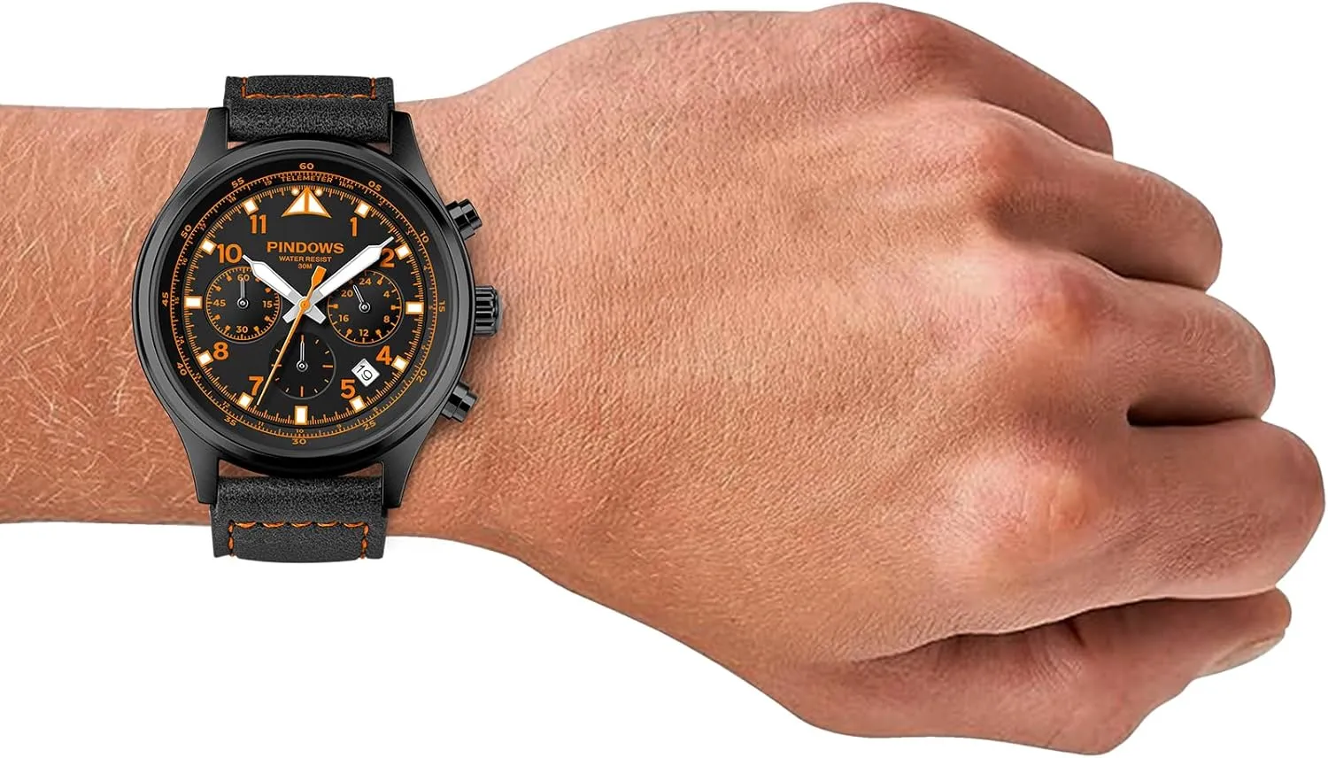 Heavy Duty Outdoor symbiotic propagate lounger seventeenth Watches for Men PINDOWS Mens Watches, Men's Military Digital Watches Analog Quartz Waterproof Watch Sport Tactical Multifunction 