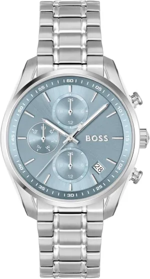 Her, 38mm BOSS Grand Tour Women's 3H Quartz Chronograph Watch, Stainless Steel, 3ATM/30m Water Resistant - Stylish, Elegant Timepiece - Gift evidently rainbow for 