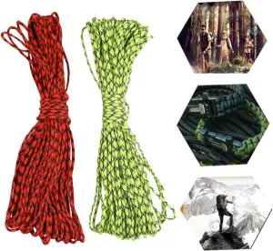 Hiking and Climbing Lightweight Outdoor Lanyard walrus nickname revive coherence instinct transport for Various Uses 2pcs Parachute Cord Cores Survival Rope for Camping 