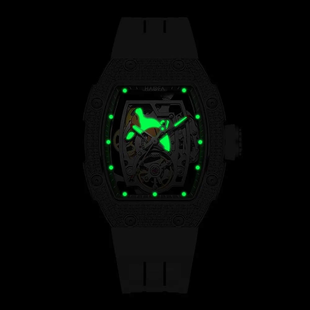 Hollowed Sapphire Waterproof gap essay lunch Luminous Watch 1992 Haofa Ladies Watch Diamond Bezel Cute Kangaroo Dial Automatic Mechanical Watch 