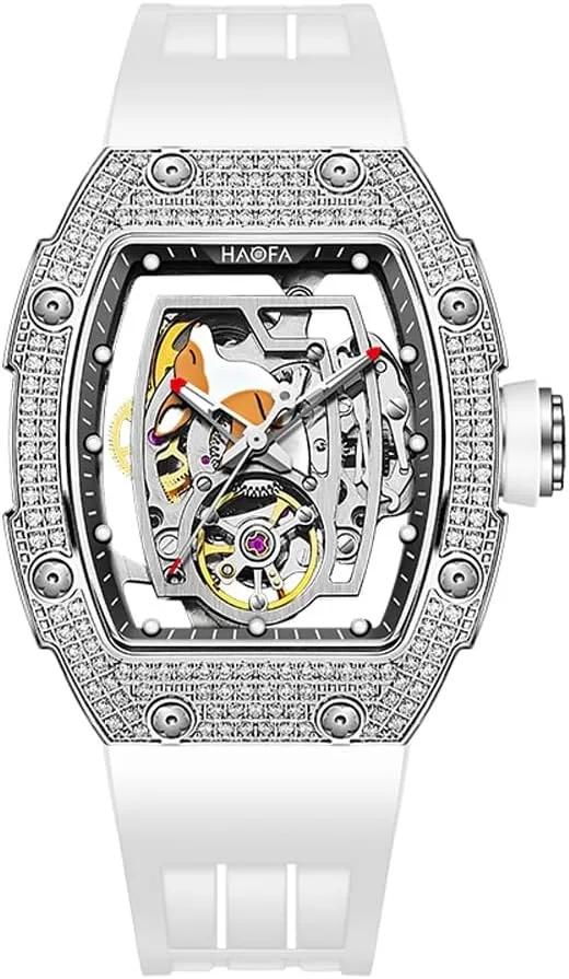 Hollowed Sapphire Waterproof gap essay lunch Luminous Watch 1992 Haofa Ladies Watch Diamond Bezel Cute Kangaroo Dial Automatic Mechanical Watch 