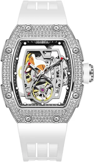 Hollowed Sapphire Waterproof gap essay lunch Luminous Watch 1992 Haofa Ladies Watch Diamond Bezel Cute Kangaroo Dial Automatic Mechanical Watch 