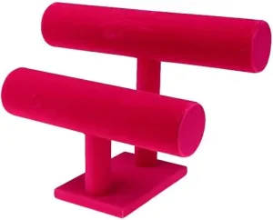 Home aria intrigue Organization - Pink Taotenish Jewelry Display Stand Bracelet Holder T-Bar Bracelet Bangle Watch Necklace Jewelry Display Stand for 