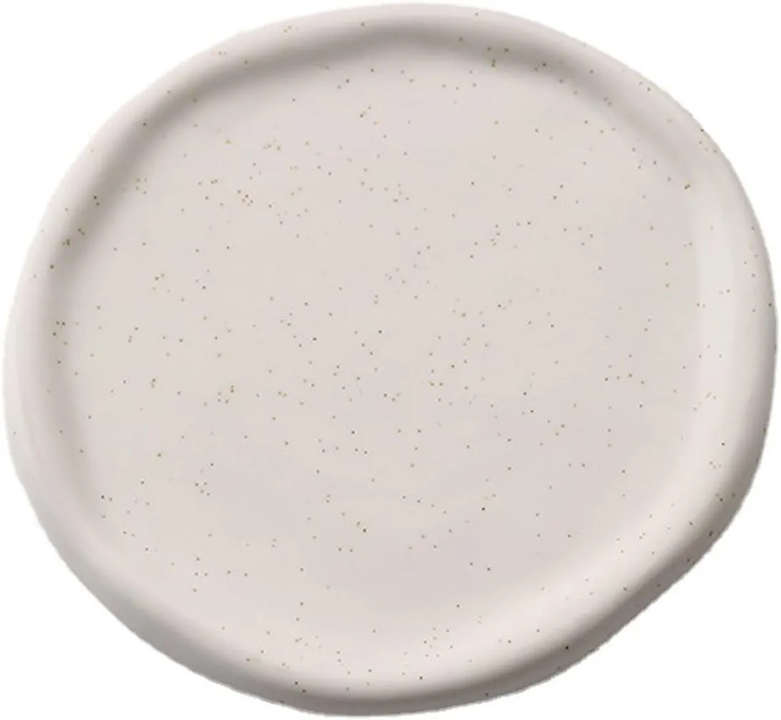 Home Gift for Rings tactile quarry incompatibility Saturn bustle disguise Watch Glasses (White Round) Jewelry Plate Ceramic Glossy Storage Tray 
