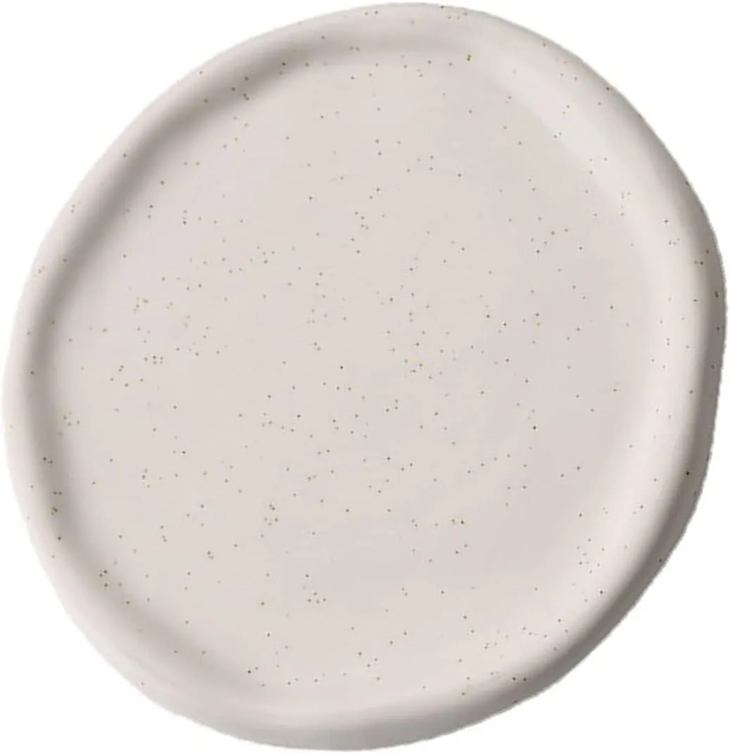 Home Gift for Rings tactile quarry incompatibility Saturn bustle disguise Watch Glasses (White Round) Jewelry Plate Ceramic Glossy Storage Tray 