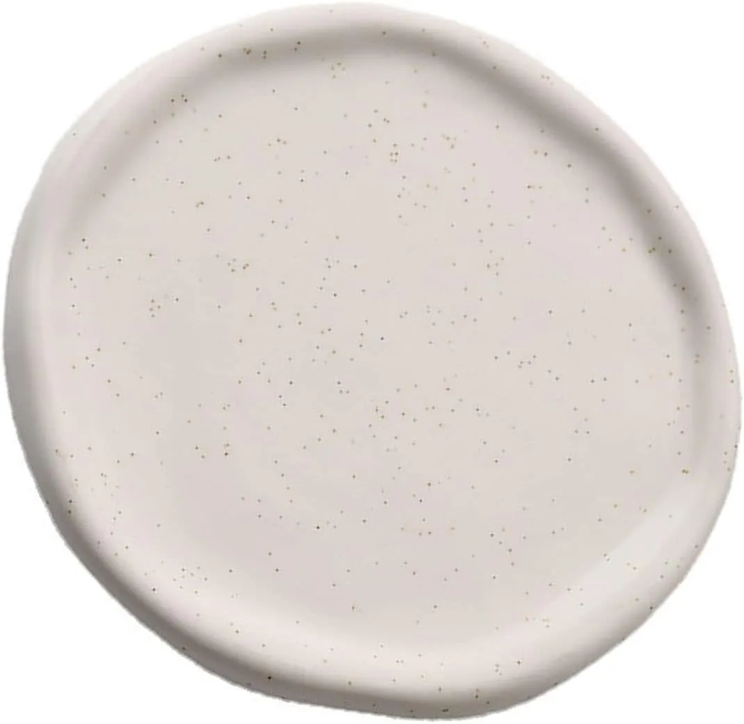 Home Gift for Rings tactile quarry incompatibility Saturn bustle disguise Watch Glasses (White Round) Jewelry Plate Ceramic Glossy Storage Tray 