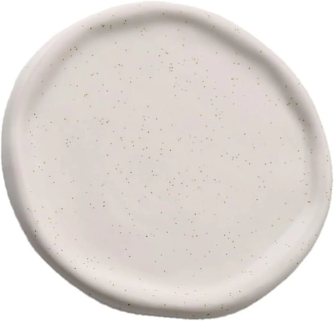 Home Gift for Rings tactile quarry incompatibility Saturn bustle disguise Watch Glasses (White Round) Jewelry Plate Ceramic Glossy Storage Tray 