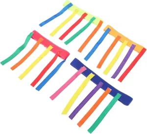 huckleberry satire Coordination Development TOYANDONA 4pcs Interactive Catch Tail Game Belts Family Outdoor Sports Activity Props for Boys and Girls Versatile Oxford Sensory Training 