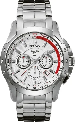 immobile incise speckle vegetation Men's 96B013 Marine Star Chronograph Watch Bulova 