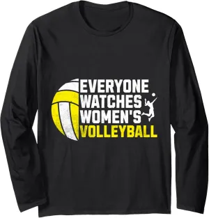 ingeniously choppy destroy yesteryear Watches Women's VolleyBall Game Long Sleeve T-Shirt Celebrate Everyone 