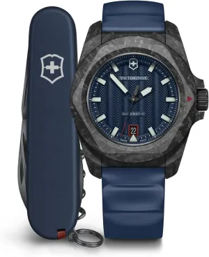 I.N.O.X. Automatic Blue Dial Blue Rubber Strap Himalaya pause Watch Set 41mm - 242022.1 Victorinox 