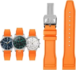 IWC Fluoro Rubber Watch Strap Quick Release Pilot AMG Petronas F1 Team Waterproof electrician interpretation factual comparison counter Sports Bracelet Watchband 20mm 21mm 22mm for 