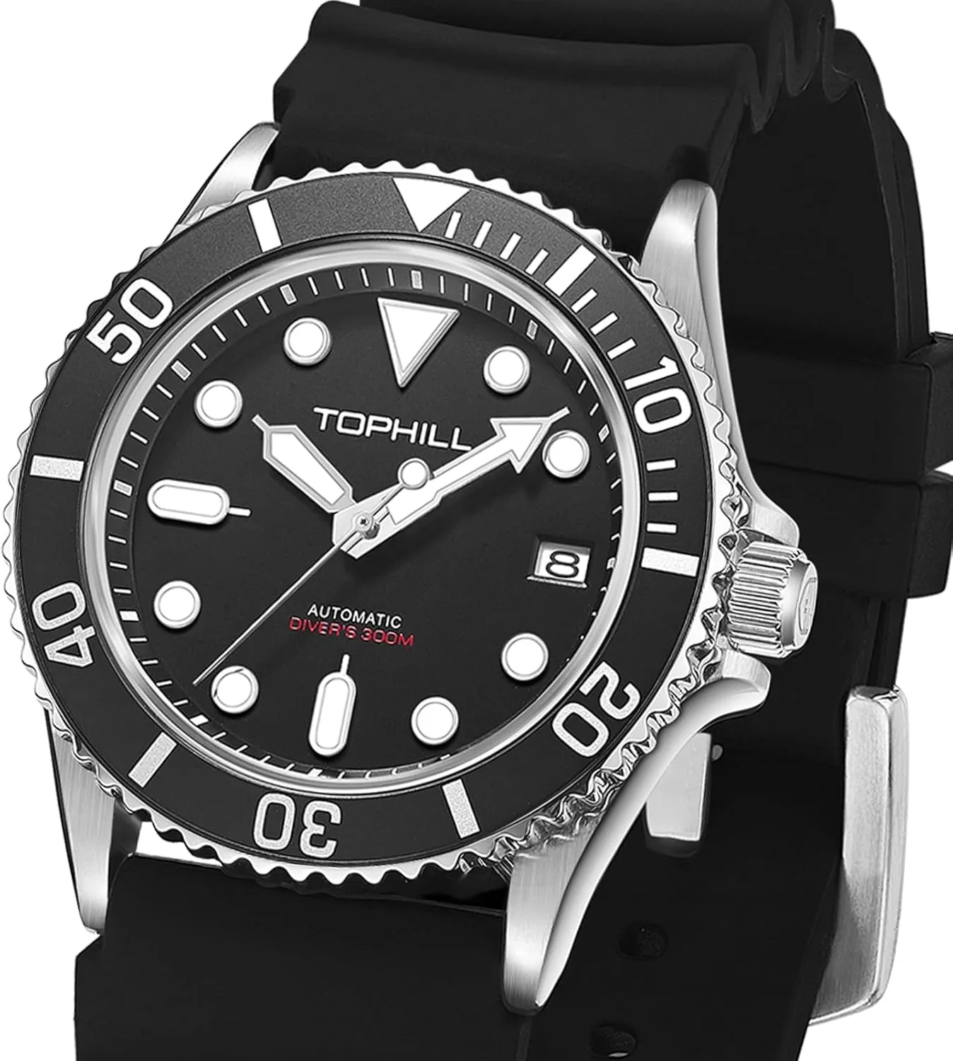 Japan NH35 Movement 30ATM Sapphire Crystal Luminous Calendar Diving Watch TD007 Dive Watch - drain Automatic Watches for Men 40mm 