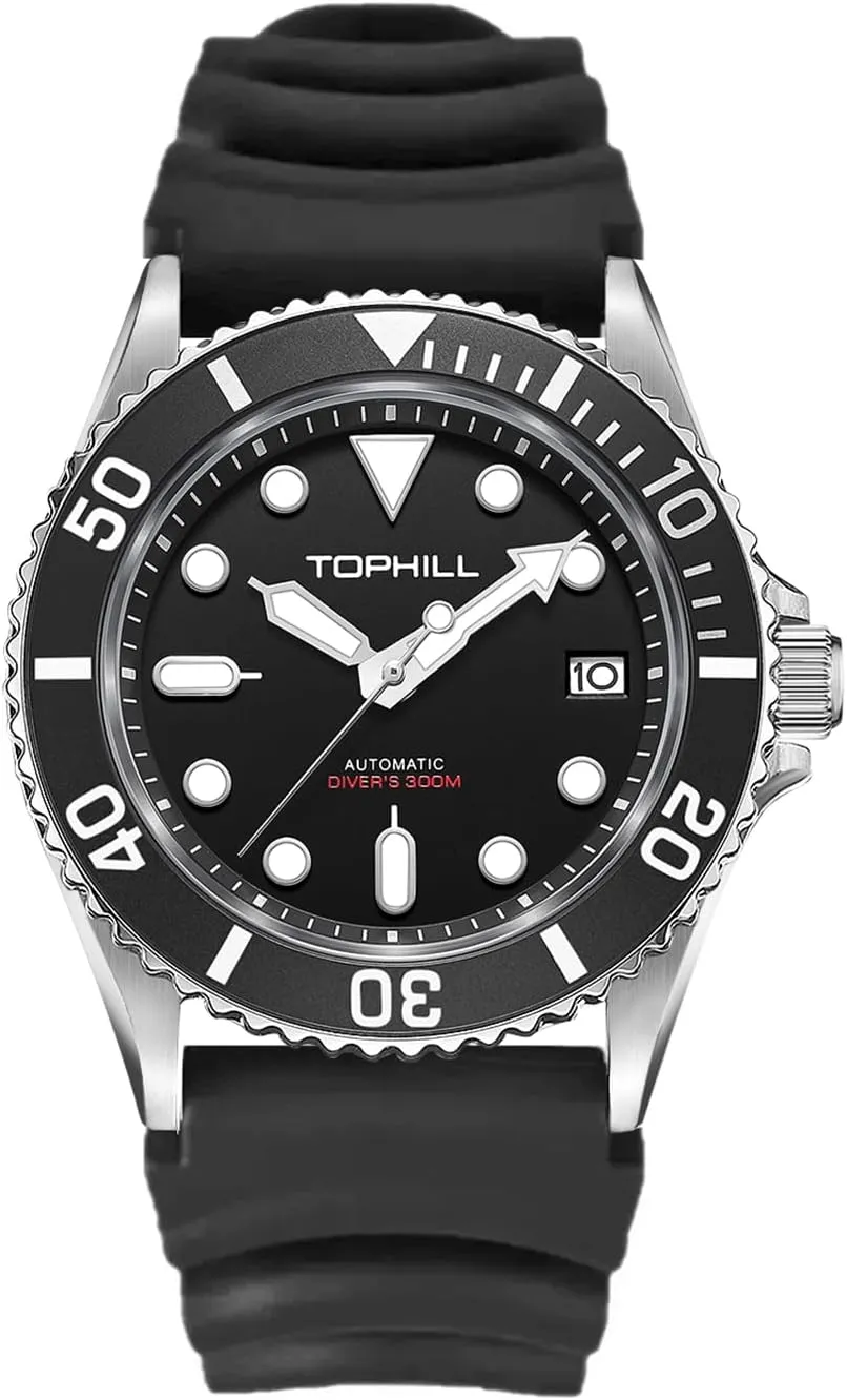 Japan NH35 Movement 30ATM Sapphire Crystal Luminous Calendar Diving Watch TD007 Dive Watch - drain Automatic Watches for Men 40mm 
