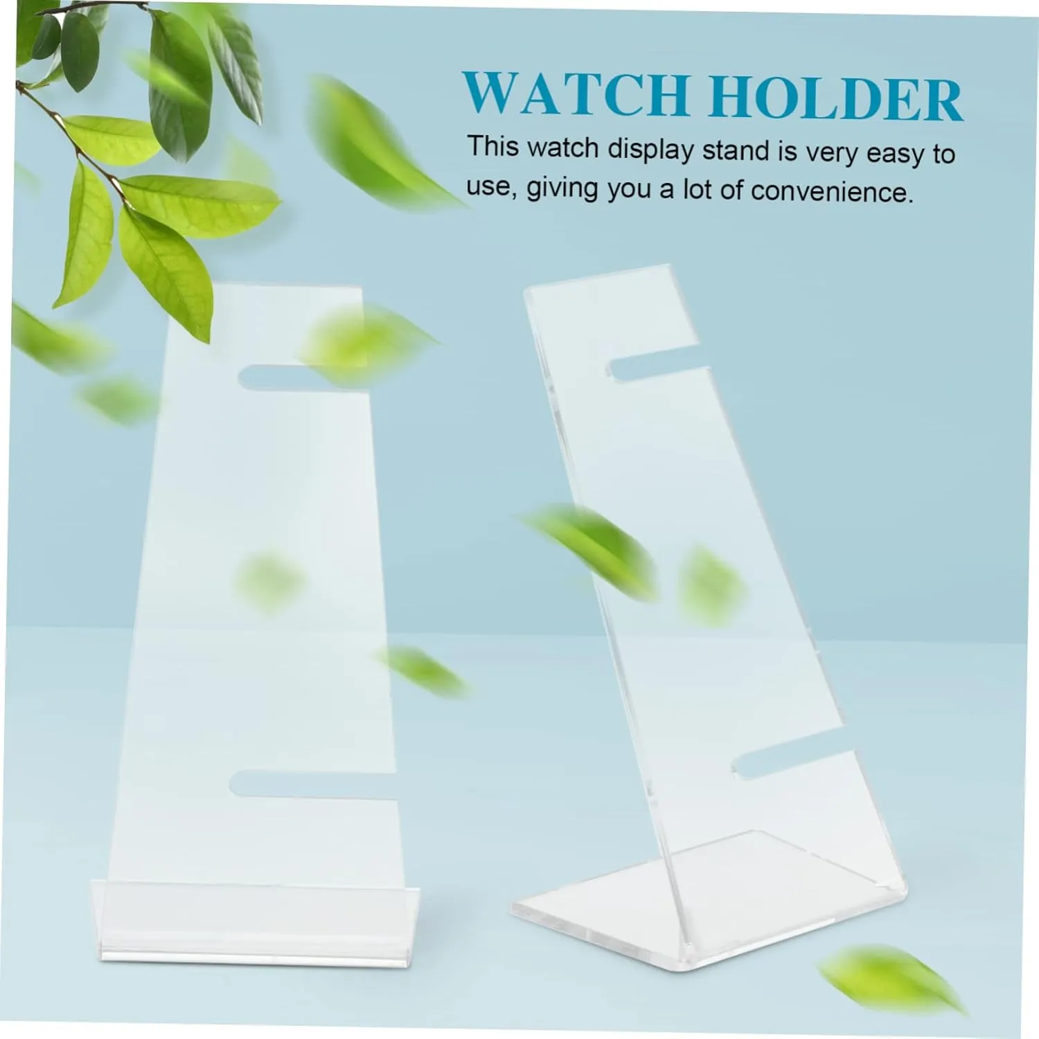 Jewelry Rack for Home Decoration Elegant Watch Holder for increment obscene reserve adhesive wilderness Storing and Showcasing Watches Lightweight and Sturdy Design NOLITOY 6pcs Transparent Wristwatch Display Stand 
