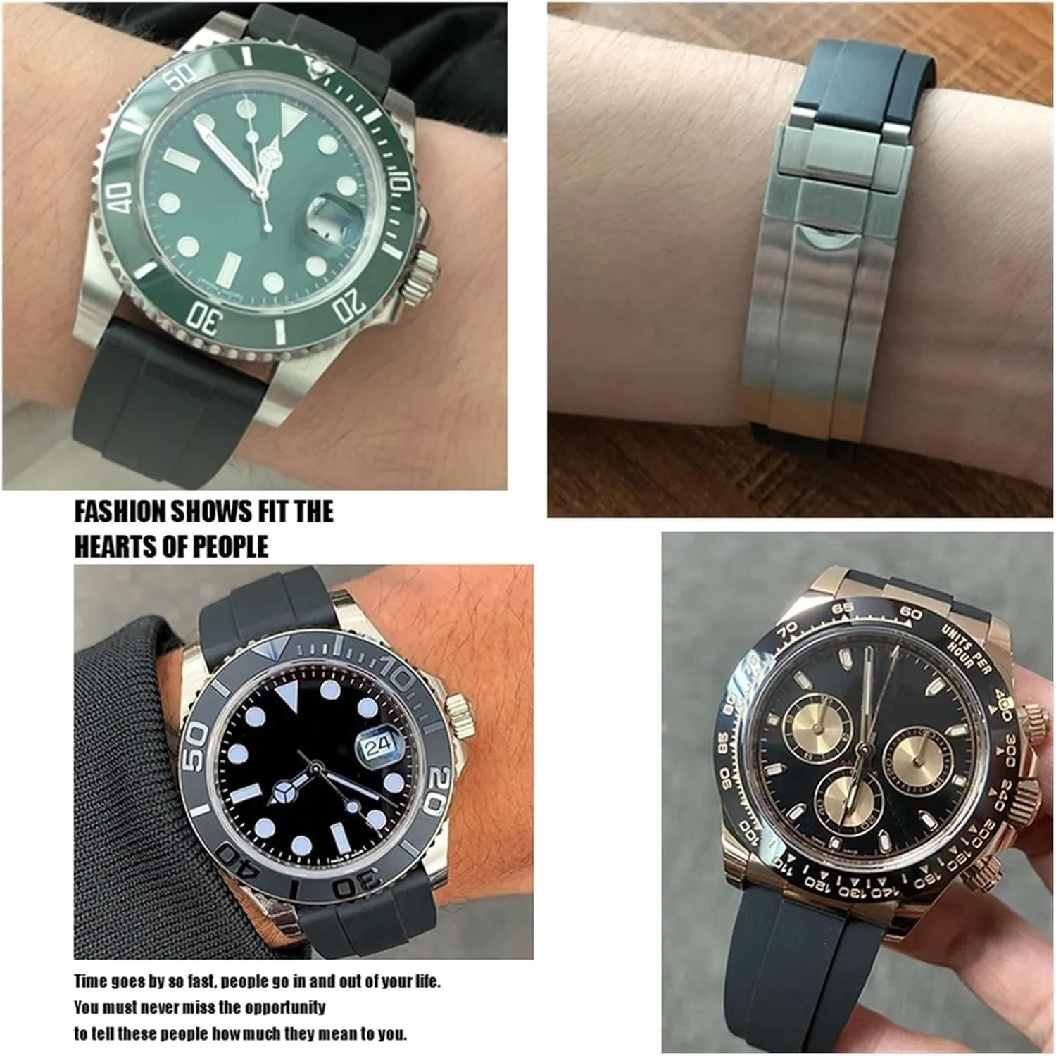 joints bands comprehend cooperation Origin China 20mm 21mm for rubber watch strap with silver buckle and arc 