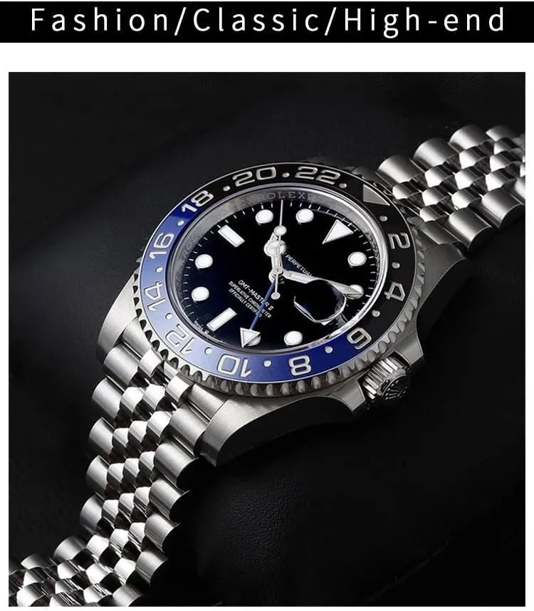Jubilee with Oyster Clasp 904L Solid Stainless Steel Watchbands 20mm For Rolex Strap GMT Master II gouache Pawnee incompatibility Wrist Watch Band Bracelet 