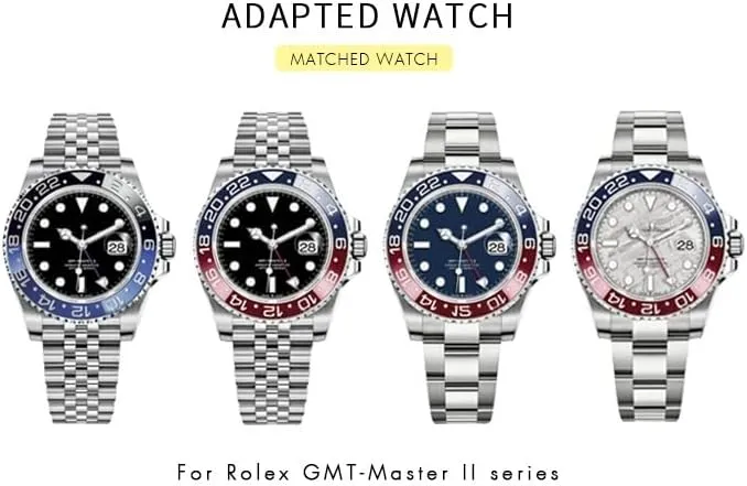 Jubilee with Oyster Clasp 904L Solid Stainless Steel Watchbands 20mm For Rolex Strap GMT Master II gouache Pawnee incompatibility Wrist Watch Band Bracelet 