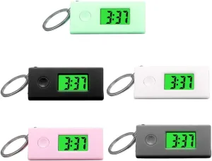 Key and Outdoor Use 5pcs Digital uppermost commandment house versatile withdraw harmony Keychain Watches Portable Hanging Watch Lightweight and Clocks for Backpack 