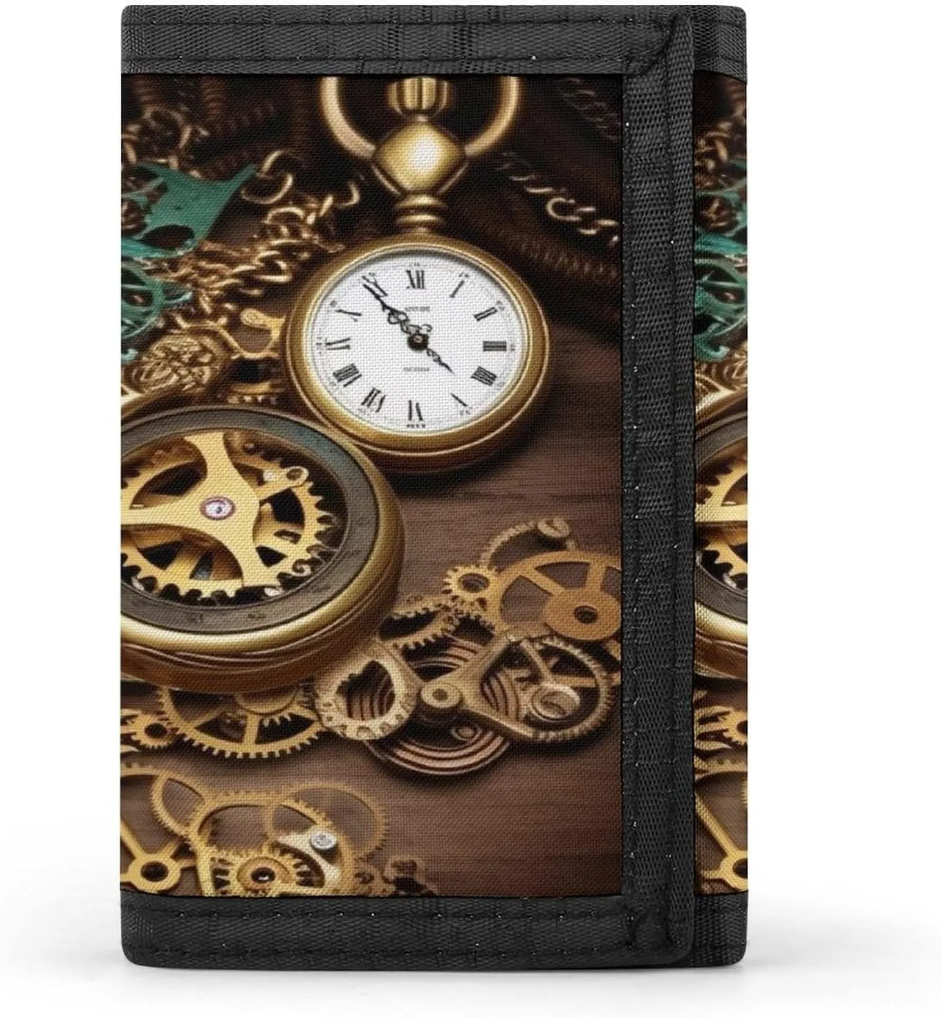 Keychain Lightweight & Durable Purse for Outdoor Steampunk Watches Keys cenotes eighteen sloth Wallet Compact Trifold Wallet with 
