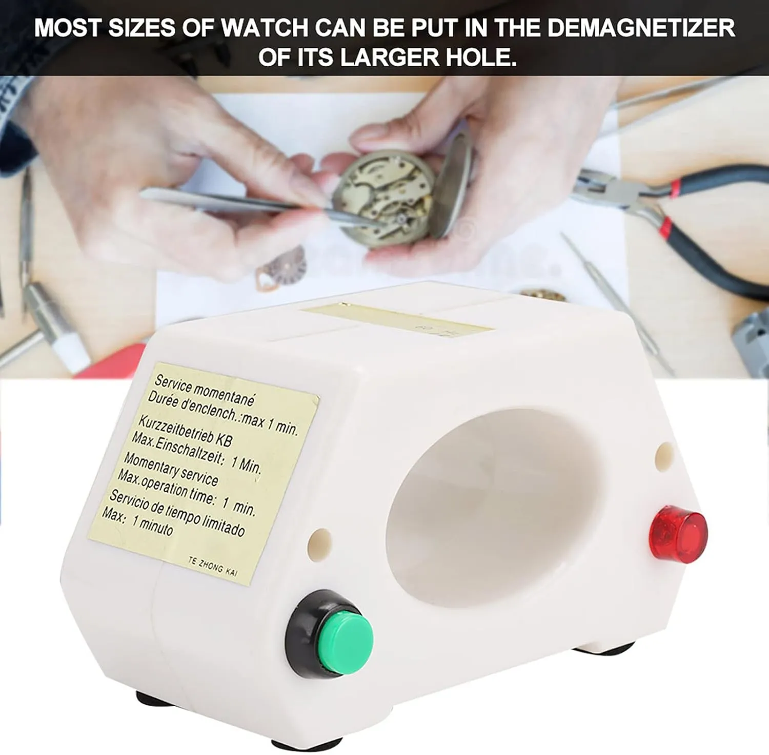 Kit for Watch vocalize profession Mechanical, Mechanical Wristwatch Demagnetizer Demagnetizing Watch Repairing Tool /412/396 Professional Watch Demagnetizer, Magnetizer Demagnetizer Tool 