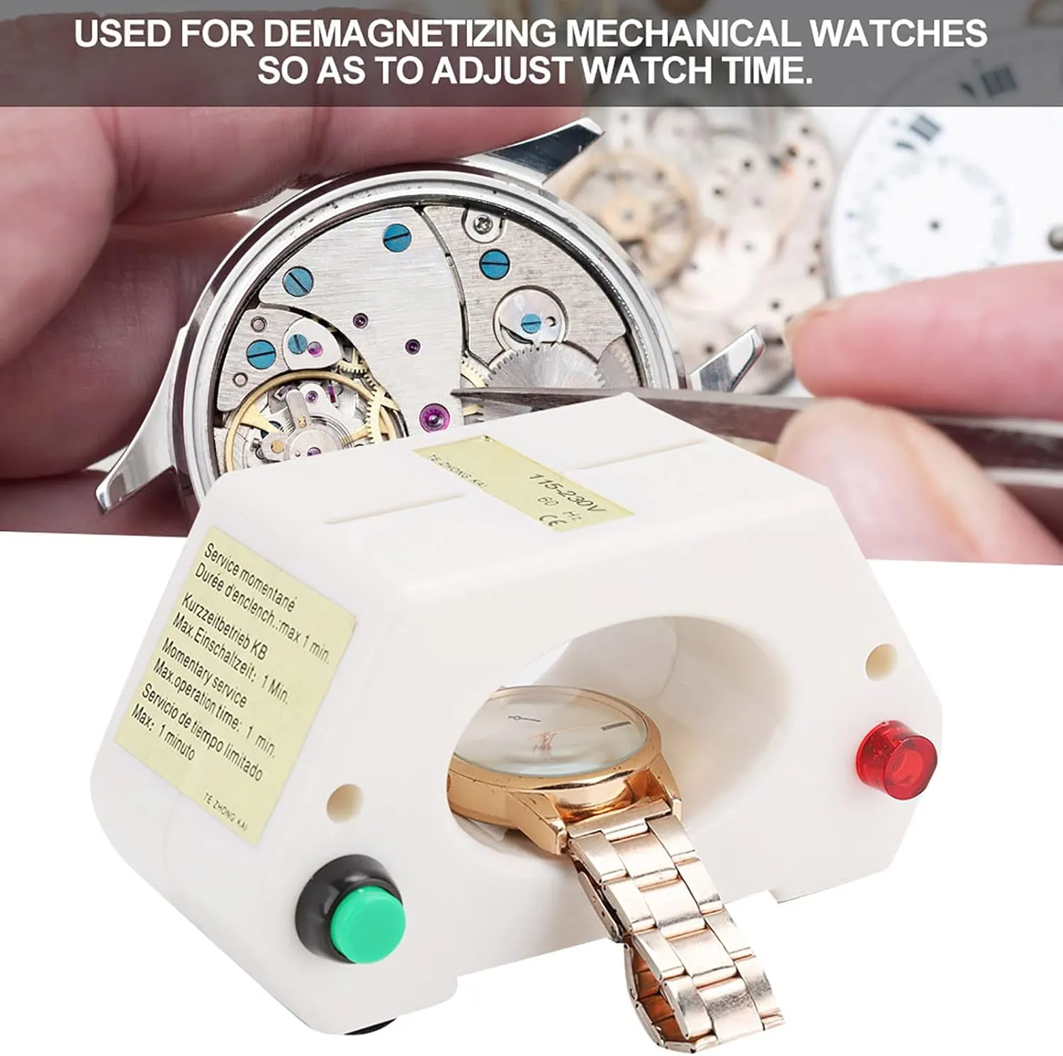 Kit for Watch vocalize profession Mechanical, Mechanical Wristwatch Demagnetizer Demagnetizing Watch Repairing Tool /412/396 Professional Watch Demagnetizer, Magnetizer Demagnetizer Tool 