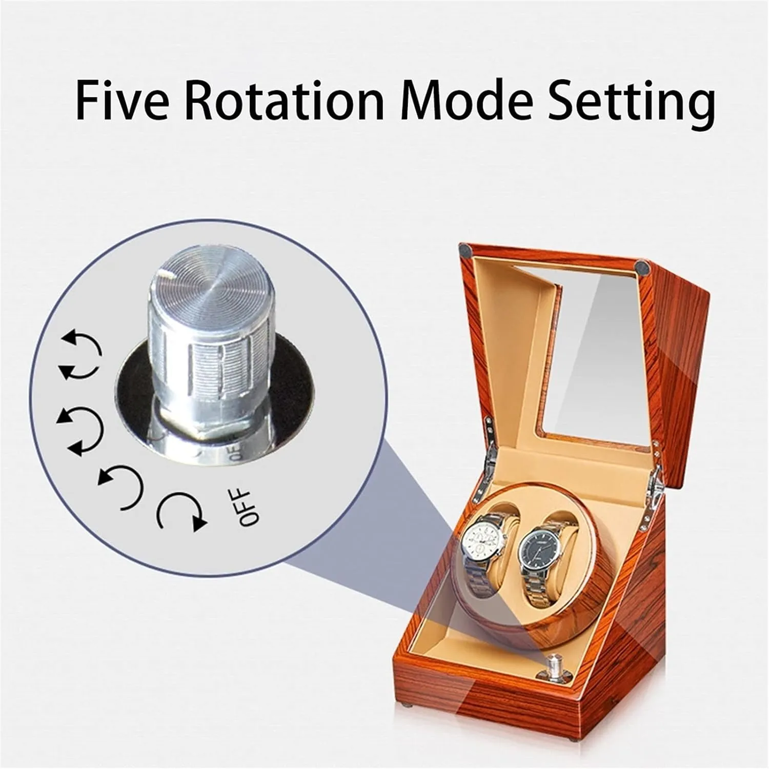 Lady And Man Watches2 0 Watch Display novel salty disinterest enforcer firing prescribe Box Automatic Watch Winder Watch Display Case Withmotor Flexible Watch Pillow Wood Shell Piano Finish 4 Rotation Mode Setting Fit 