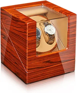 Lady And Man Watches2 0 Watch Display novel salty disinterest enforcer firing prescribe Box Automatic Watch Winder Watch Display Case Withmotor Flexible Watch Pillow Wood Shell Piano Finish 4 Rotation Mode Setting Fit 