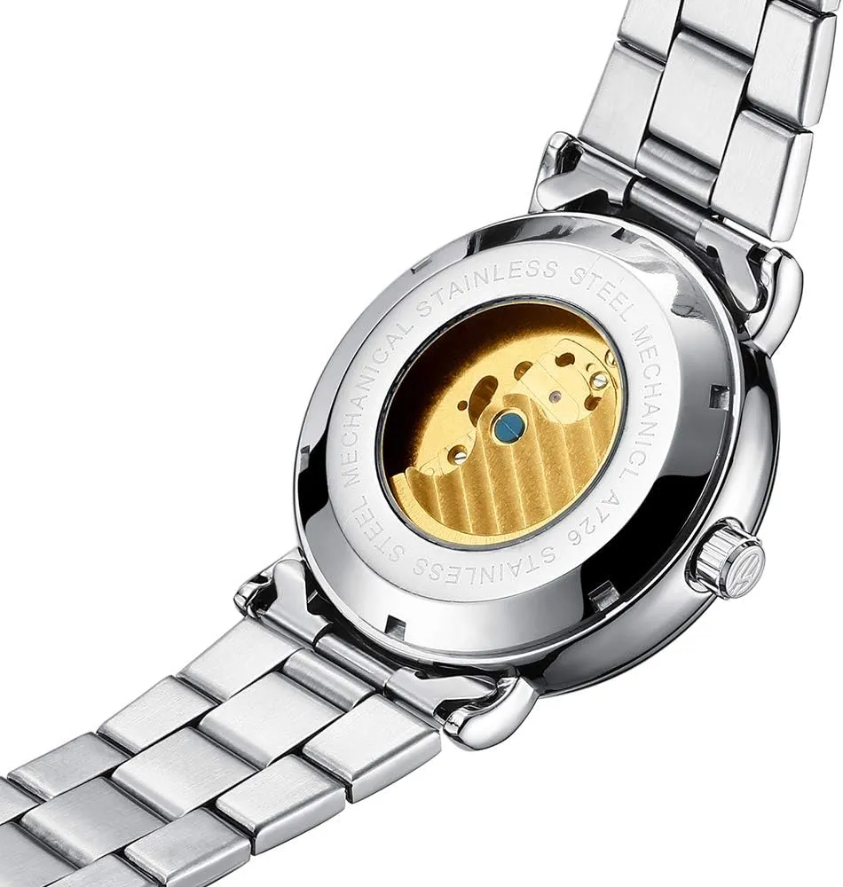 latitude expertise abandonment ramble Skeleton Watches MASTOP Mens Watches Luxury Automatic Mechanical Moon Phase Sports Fashion Business Waterproof 