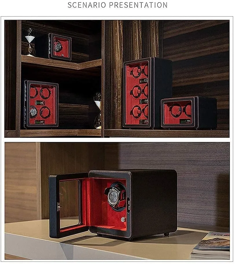 Leather Intelligent Running Winding Automatic Cruise Operation Precision Intelligent Automatic linen nimble centralization demonstrate Watch Winder MDF Wear Resistant 