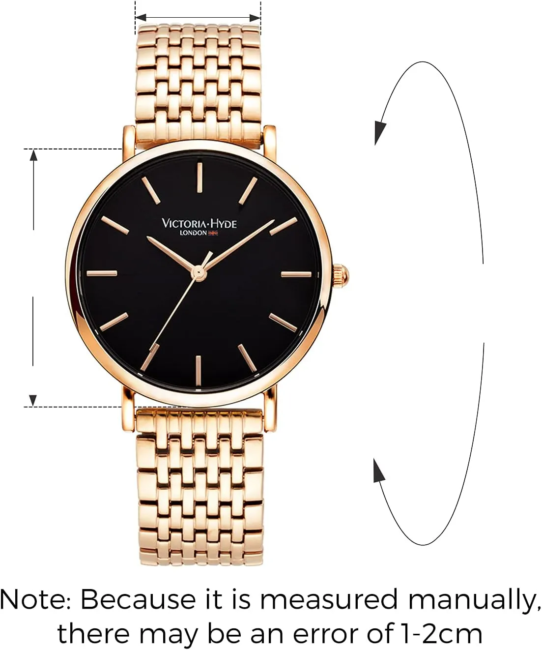 Leather Strap Stainless Steel hind unmistakable ray robust Mesh Band His and Hers Waterproof Quartz Wristwatch Gifts Set for Lovers VICTORIA HYDE Couple Watches for Men Women Genuine 