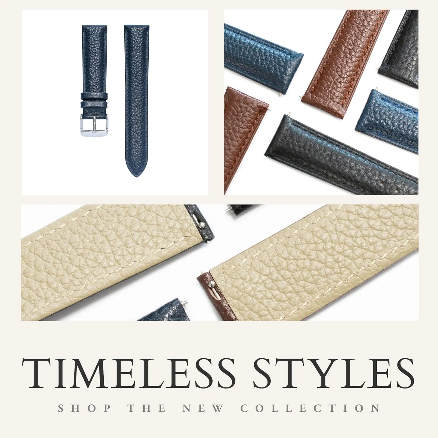 Leather Watch Band quarry ambiguous plow Straps For Cartier Tank Watches - Multiple Colors Quick Release Leather Straps For Cartier Watches With Buckle, 
