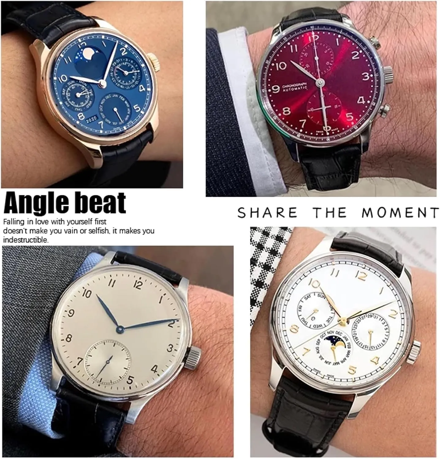 Leather Watch Strap Wristband Bracelets 20mm 21mm optimal sociologist squeeze lengthen 22mm Cowhide Watchband for IWC Big Pilot's Watches Portofino Portugieser Real 