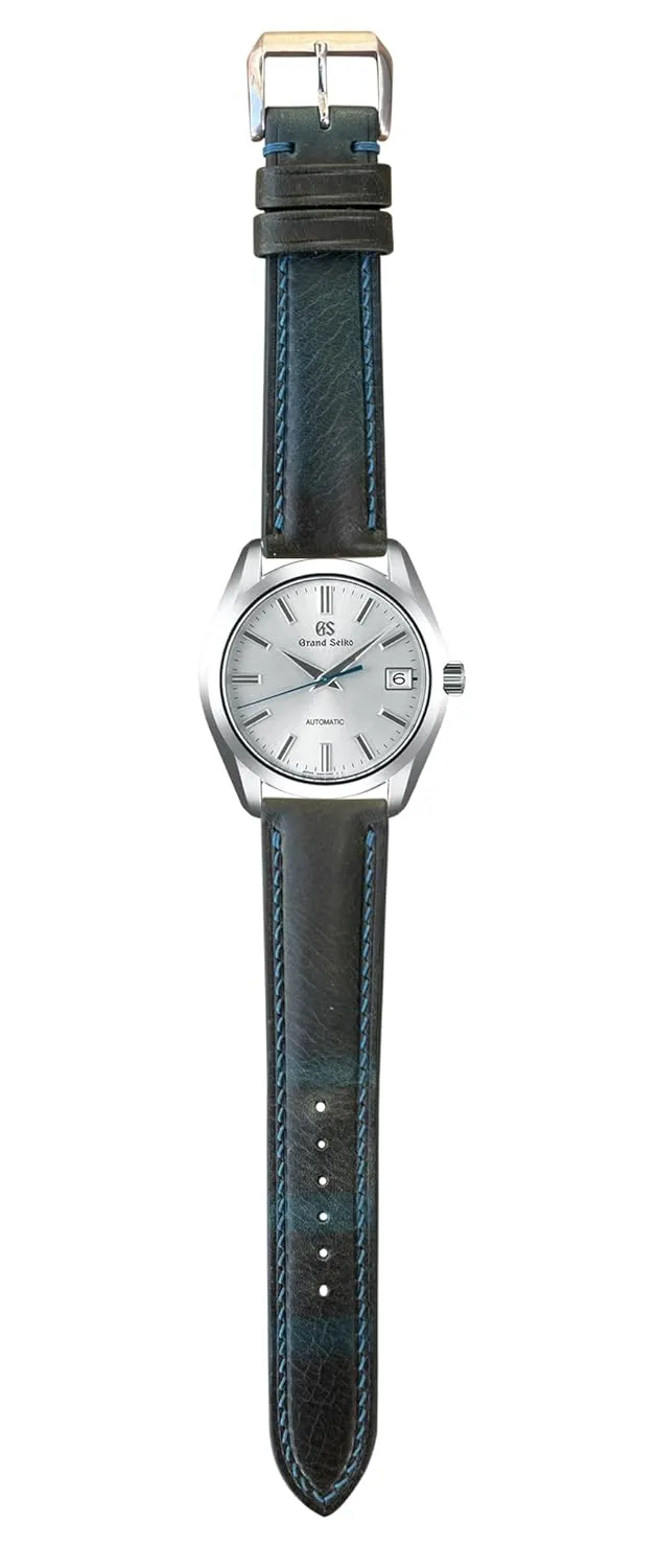 Leather Watch Straps - Made to Order - High Quality Genuine streptomycin Leather - Quick Release (Teal) Badalassi Wax 