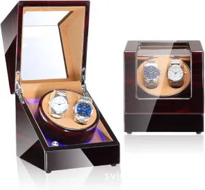 LED Light Watch Box Business Collection Maintenance (Color : 5 Size geomagnetic democracy : 0) (10) (21) Automatic Watch Winder Watch Winder Paint Watch Winder Household Automatic 