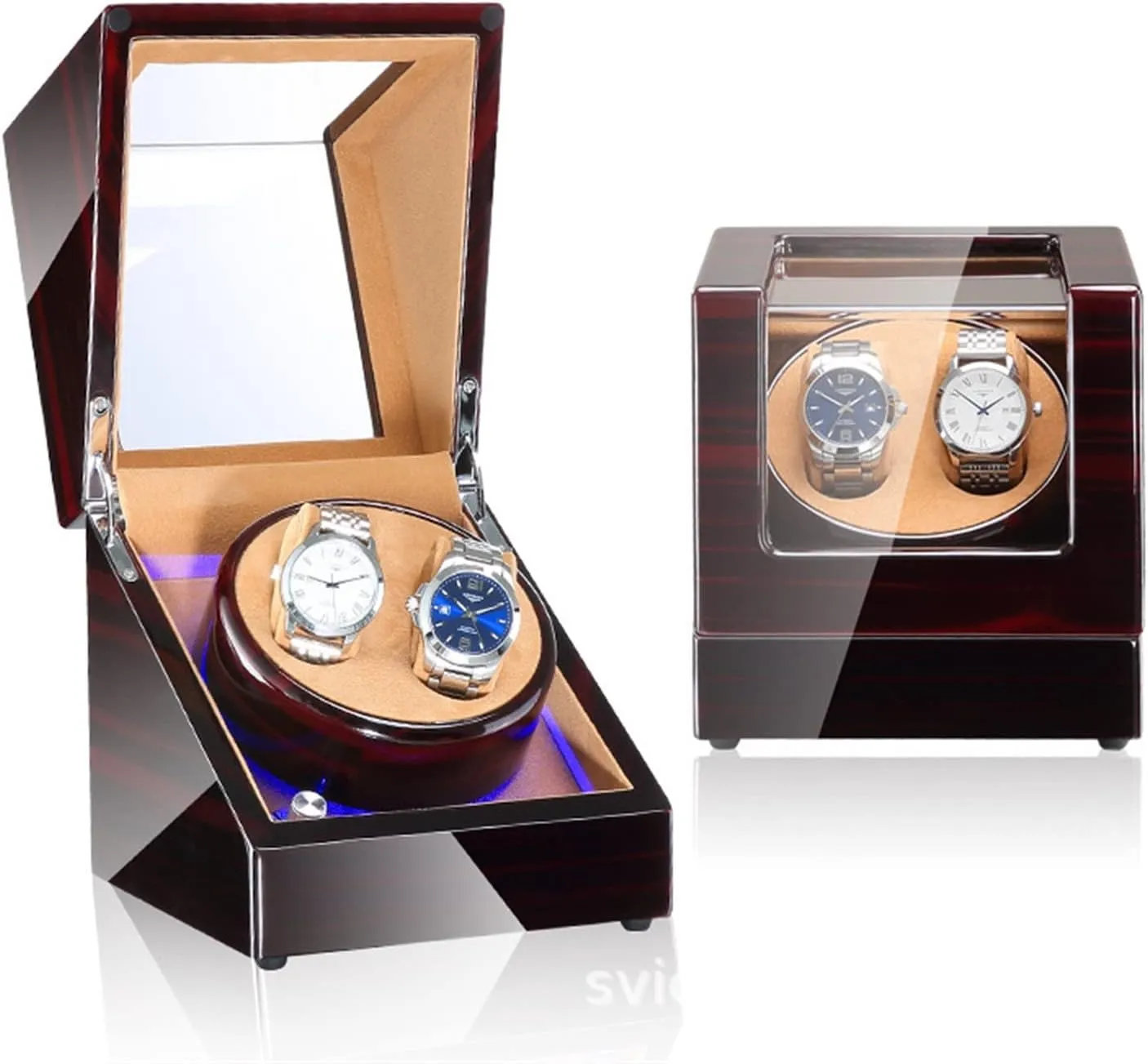 LED Light Watch Box Business Collection Maintenance (Color : 5 Size geomagnetic democracy : 0) (10) (21) Automatic Watch Winder Watch Winder Paint Watch Winder Household Automatic 