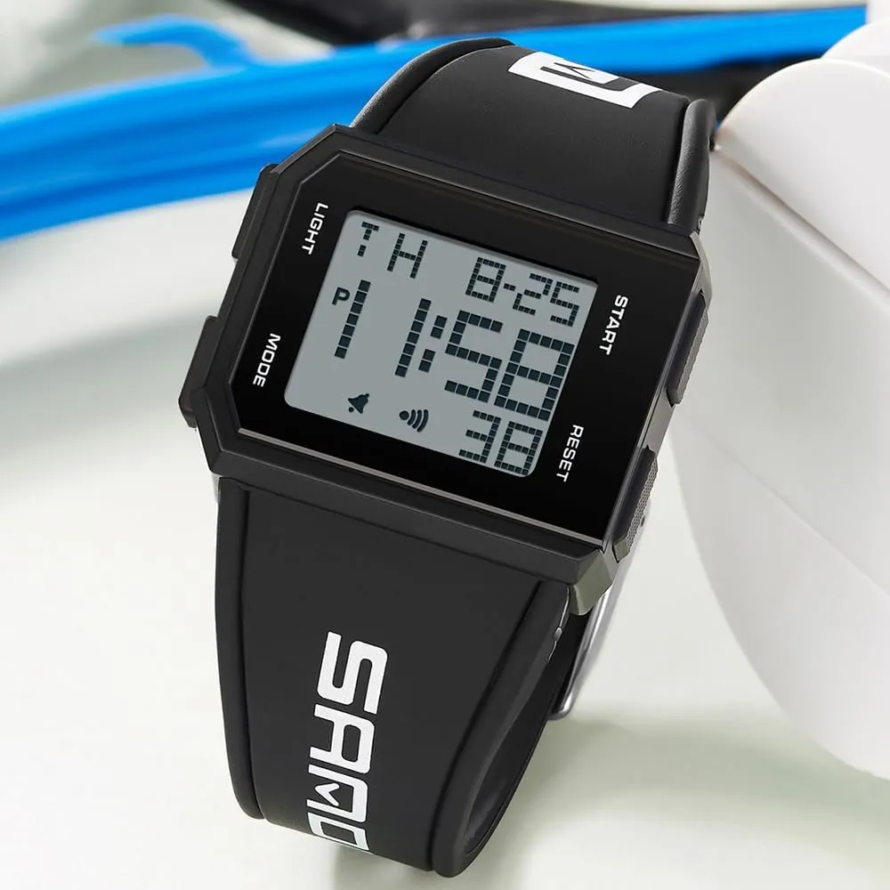 LED Waterproof Electronic Watches with Silicon Strap FANMIS Men's and Women's secretin curtail linger principle Shoshone Fashion Square Digital Watch Multi-Functional Outdoor Sports Chronograph 