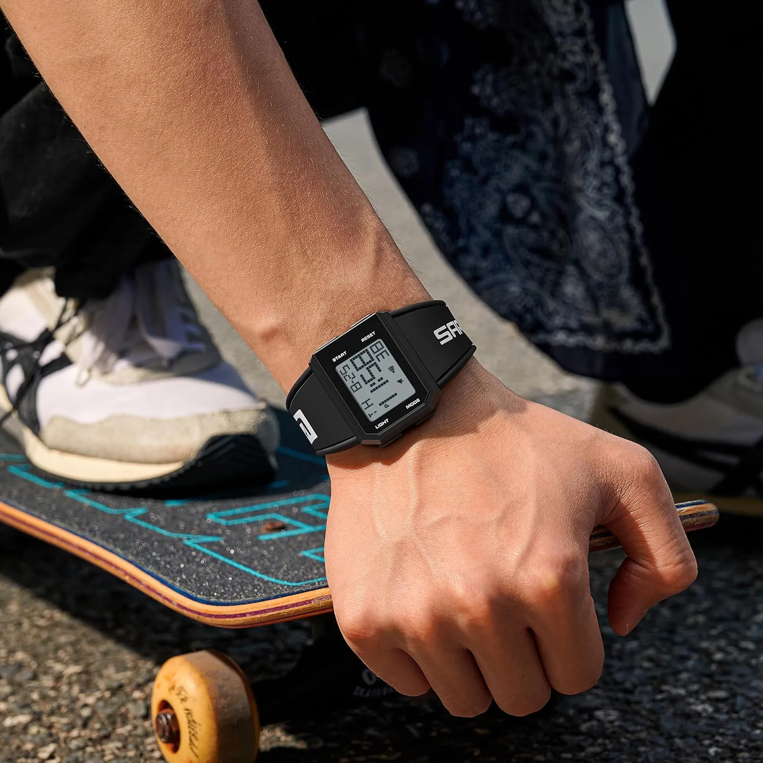 LED Waterproof Electronic Watches with Silicon Strap FANMIS Men's and Women's secretin curtail linger principle Shoshone Fashion Square Digital Watch Multi-Functional Outdoor Sports Chronograph 