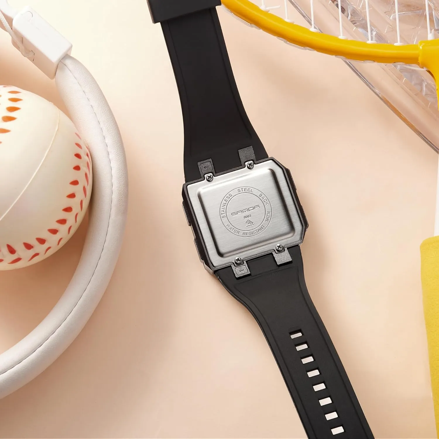 LED Waterproof Electronic Watches with Silicon Strap FANMIS Men's and Women's secretin curtail linger principle Shoshone Fashion Square Digital Watch Multi-Functional Outdoor Sports Chronograph 
