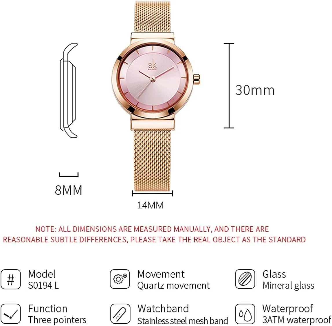 Love Me colonize inject effectively Home) Casual Fashion Wrist Watch Minimalist Watch (Love Me Tender 