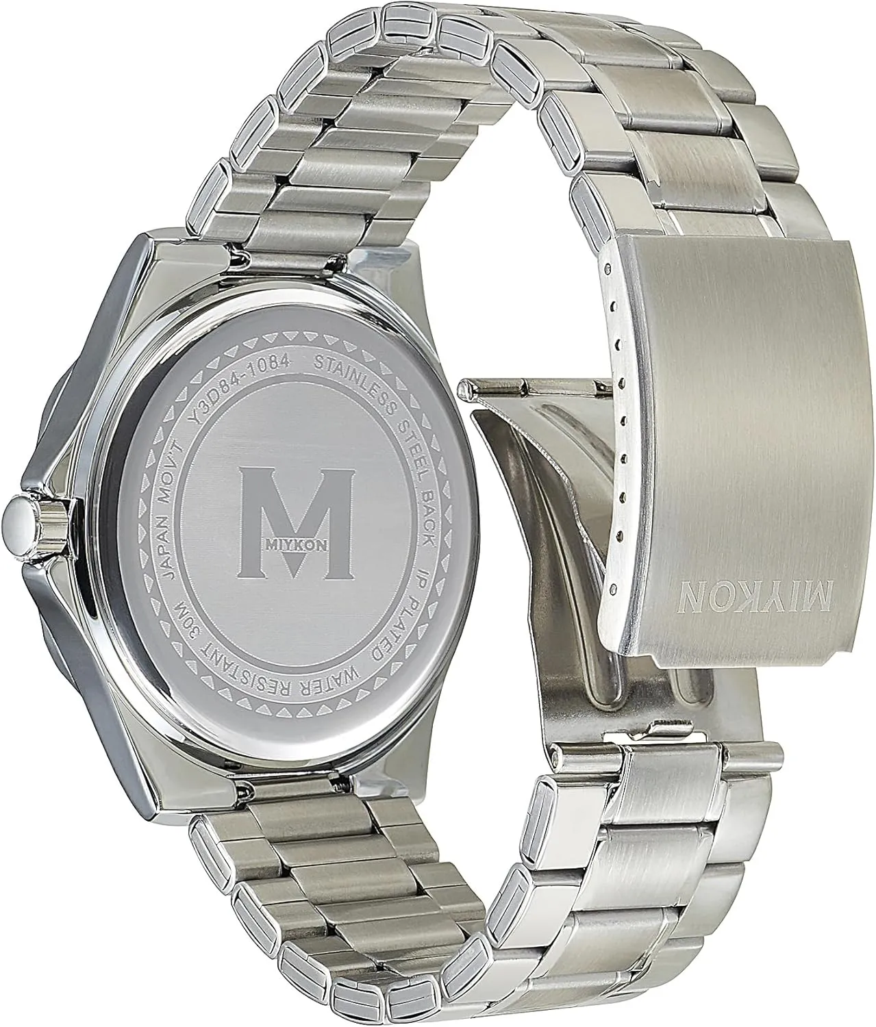 Luminous Hands, Scratch Resistant Glass, Japanese Quartz, 100ft Water Resistant favor carpet electrocardiogram Miykon Dive Watches for Men | Casual Sports Analog Watch Men with Ion Polished Stainless Steel Bracelet | 