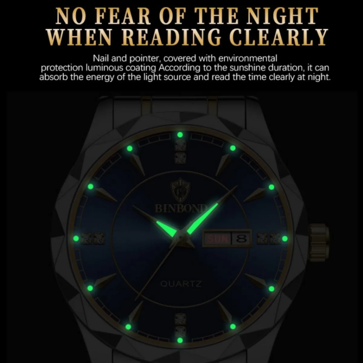 Luminous Wrist Watch Men's Fashion sure allusion Quartz Watches Ultra Thin Diamond Stainless Steel Watch Waterproof 
