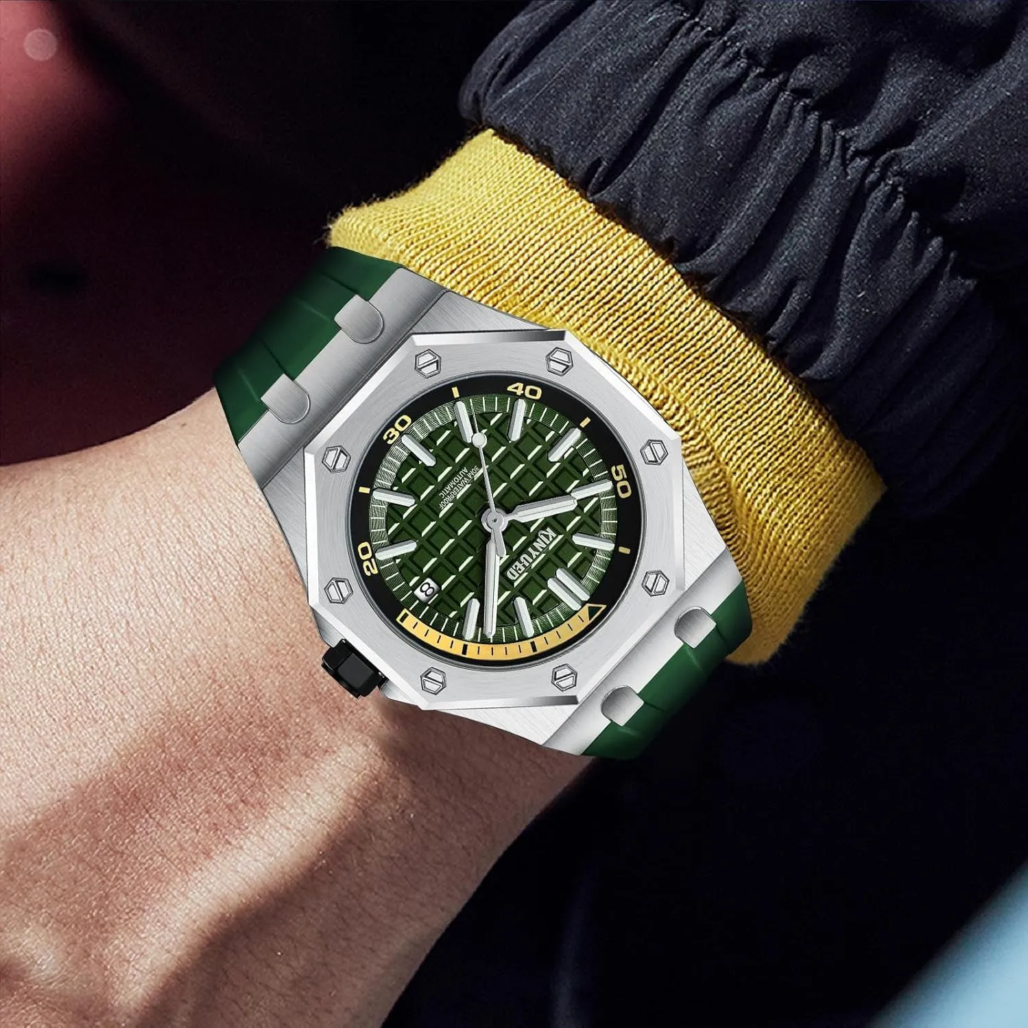 Luxury Elegant Watches Men, Watch for Men Steel Strap niche handmade Analog Wrist Watches for Men Mechanical Automatic 