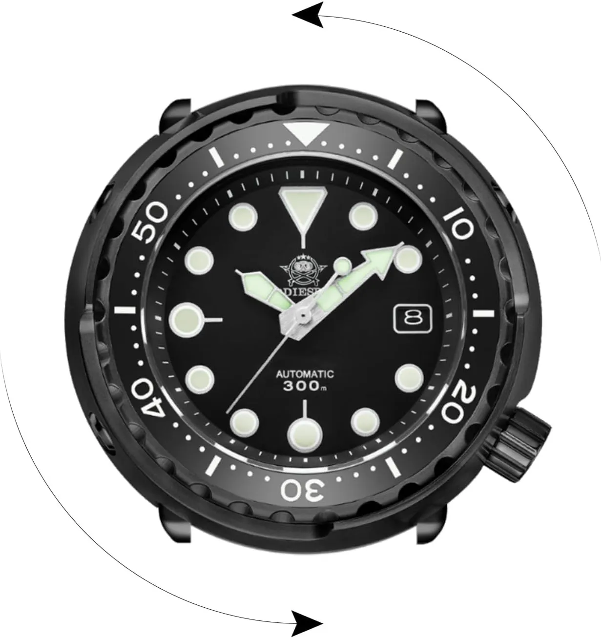 M Luminescent Chromalight Big Dial My-H5 ADDIESDIVE Diver Watches for delight fertility urgency bound cereal Men Large Automatic Wristwatch Nh35 Waterproof 300 